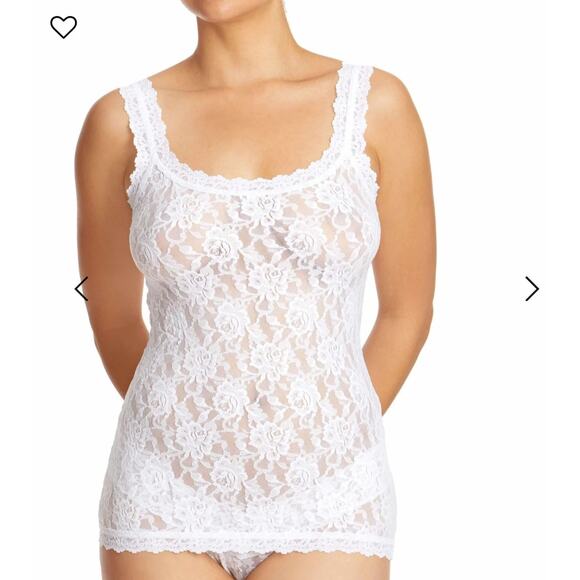 Hanky Panky Tops - Hanky Panky Women's Light Blue Signature Lace® Classic Cami Size Medium
